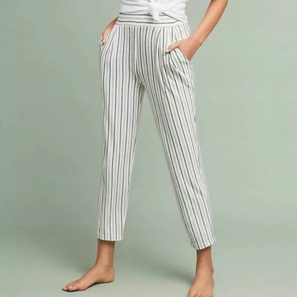 Anthropologie COA Pin Stripe Slacks with Pockets